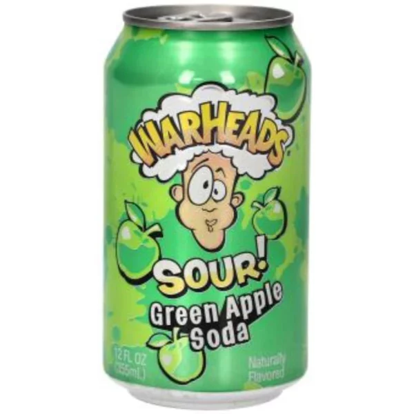 Warheads Sour! Green Apple Soda USA  330ml
